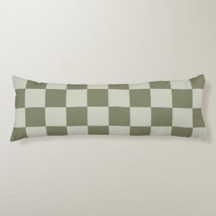 Sage Green Checkerboard Body Cushion