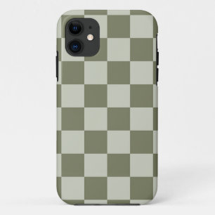 Sage Green Chequerboard Case-Mate iPhone Case
