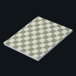 Sage Green Chequerboard Notepad<br><div class="desc">Sage Green Chequerboard</div>