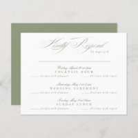 Sage Green Classic Calligraphy multi-event