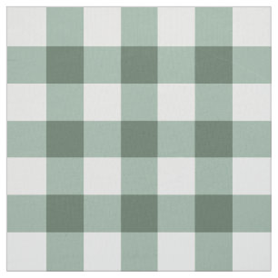 Sage Green Classic Gingham Pima Cotton Fabric