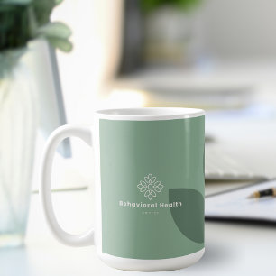 Sage Green Counsellor Behavioural Health Logo Coffee Mug