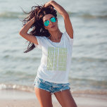 Sage Green Custom Boho Bachelorette Maid of Honour T-Shirt<br><div class="desc">Are you looking for a groovy bachelorette party shirt that will make your guests look stylish and aesthetic? If so, then you need to check out the sage green personalised maid of honour matching shirt! This shirt is perfect for any cool girl who wants to show off her retro side...</div>