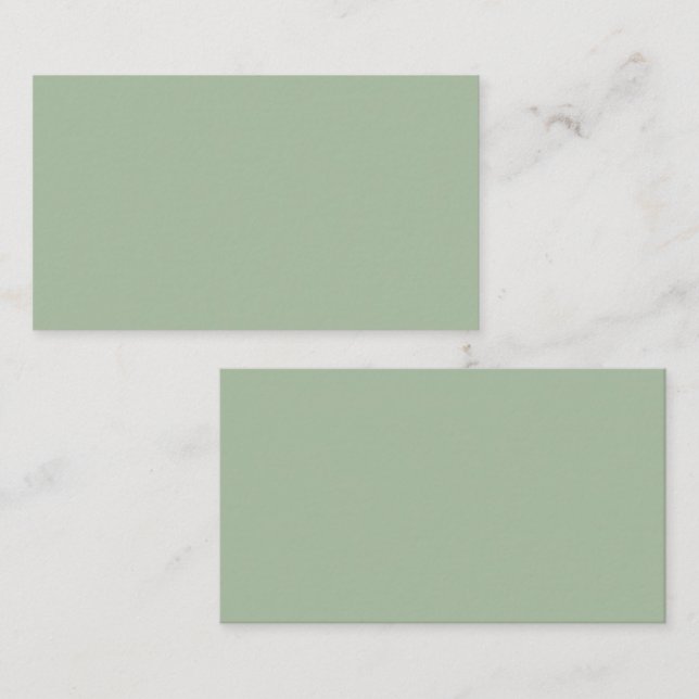 Sage Green Custom Branded Enclosure Card (Front/Back)