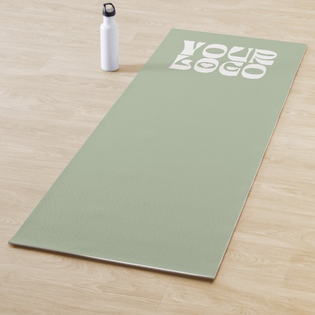 Sage Green Custom Logo Promotional Business Yoga Mat (In Situ)