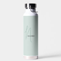 Sage Green | Custom Monogram Script Name Stylish
