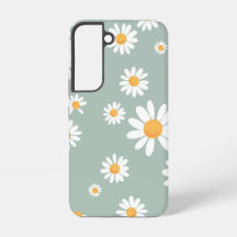 Sage Green Daisy Pattern