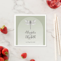Sage Green Dragonfly Wedding