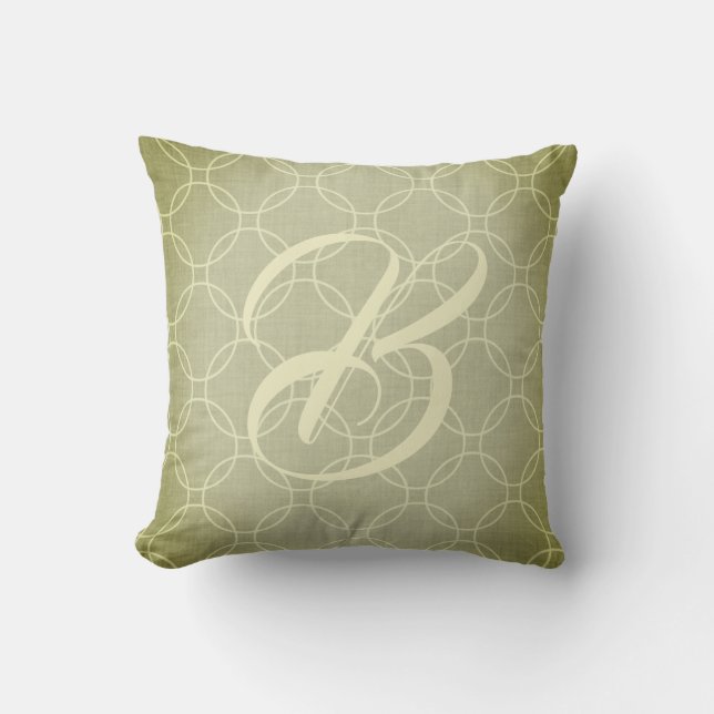 Sage Green Elegant Cushion (Front)