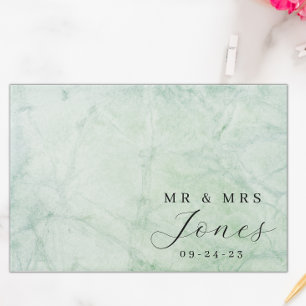 Sage Green Elegant Wedding Guest Book