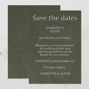 Sage Green Elegant Wedding Save The Date Templates