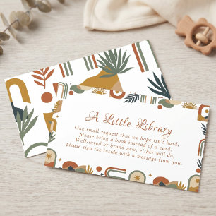 Sage Green Eucalyptus Boho Books for Baby Enclosure Card