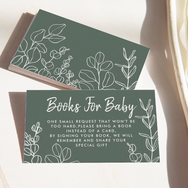 Sage Green Eucalyptus Book Request  Enclosure Card (Creator Uploaded)