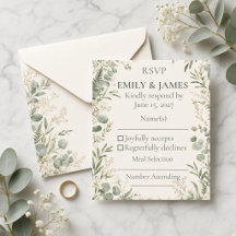 Sage Green Eucalyptus Botanical Wedding