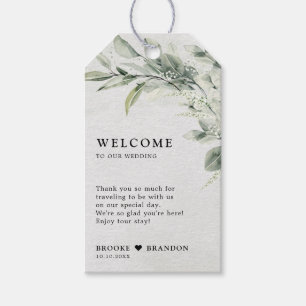 Sage Green Eucalyptus Minimalist Botanical Wedding Gift Tags