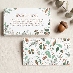 Sage Green Eucalyptus Woodland Books for Baby Enclosure Card