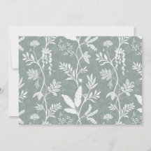Sage Green Exotic Jungle Canopy Art Card