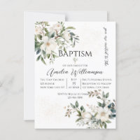 Sage Green Floral Baptism
