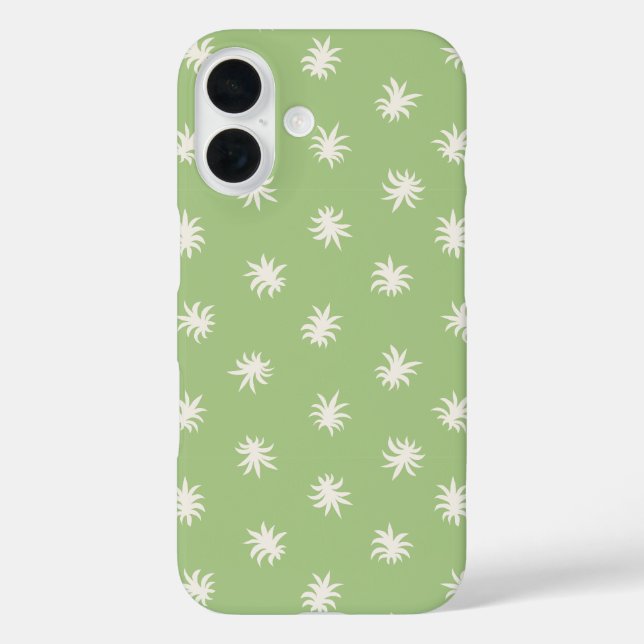 Sage Green Floral Blender Warm Tropical Case-Mate iPhone Case (Back)