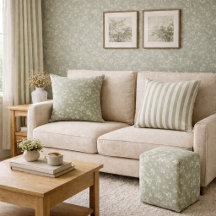 Sage Green Floral , Farmhouse, Cottage core