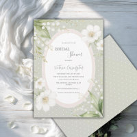 Sage Green Floral Vintage Bridal Shower