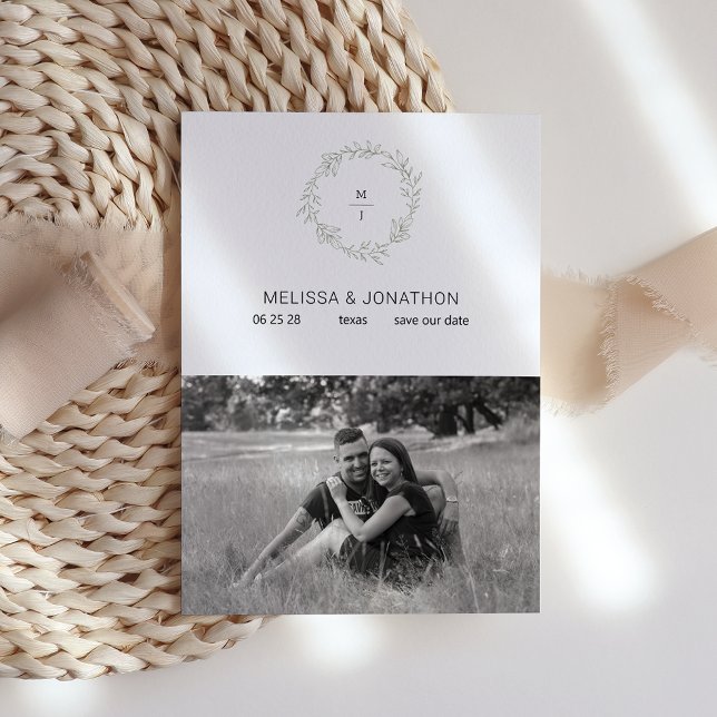 Sage Green Flowers Boho Bride Save The Date (Creator Uploaded)