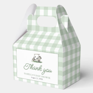 Sage Green Frame Golf New to the Club Baby Shower Favour Box