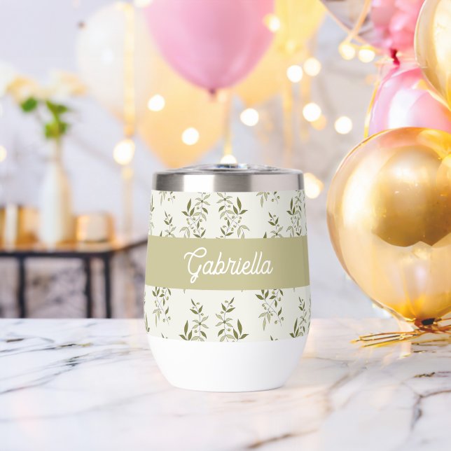 Sage green French country Olive pattern name (Bachelor Party (Rotated))