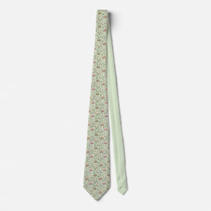 Sage Green Fungi Botanical   Rustic Wedding Gift Tie