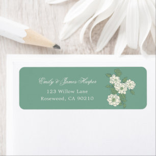 Sage Green Garden Chinoiserie Return Address