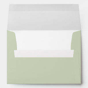 Sage green Gender Neutral Baby Shower Envelope