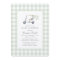 Sage Green Gingham Gender Neutral Golf Baby Shower