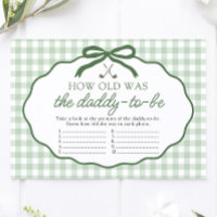 Sage Green Golf How Old Was Daddy Baby Shower Game