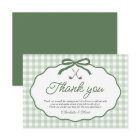 Sage Green Golf New to the Club Thank you card