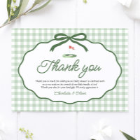 Sage Green Golf New to the Club Thank you card