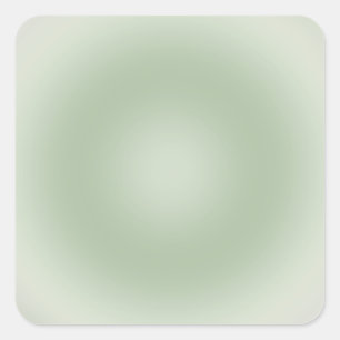 Sage Green Gradient Aura Square Sticker