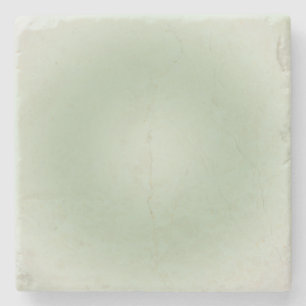 Sage Green Gradient Aura Stone Coaster