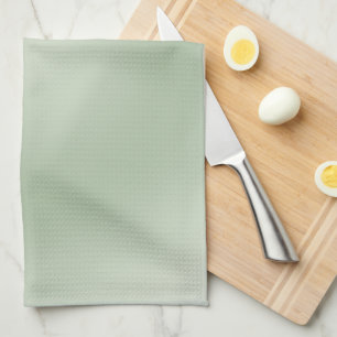 Sage Green Gradient Aura Tea Towel