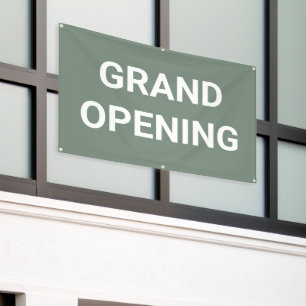 Sage Green Grand Opening Banner