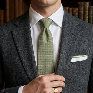 Sage Green Heritage Jacquard Tie