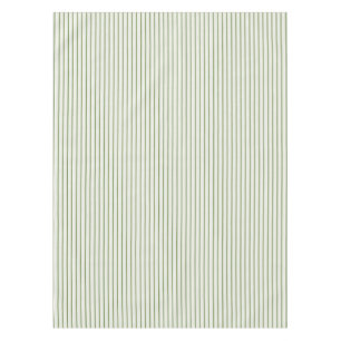 Sage Green Heritage Ticking Stripe Tablecloth