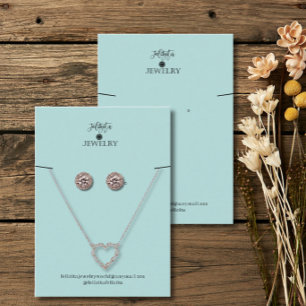 Sage Green Jewellery Display Business Card