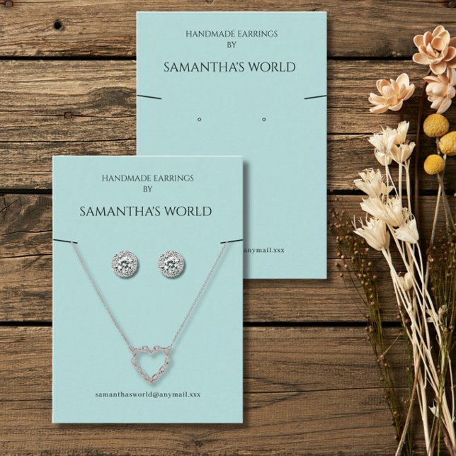 Sage Green Jewellery Display  Business Card (Creator Uploaded)