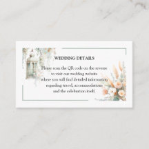 Sage Green Leaves and White Lantern Wedding