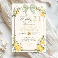Sage Green Lemon Freshly 21 Birthday