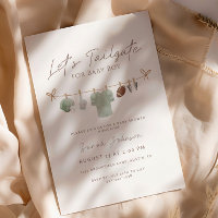 Sage green Let’s Tailgate Football Baby Shower