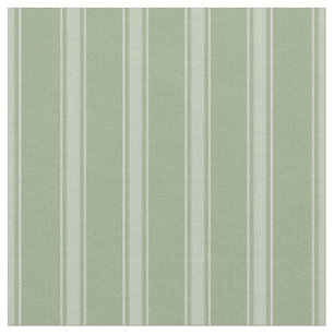Sage Green & Light Grey Green Stripes Fabric