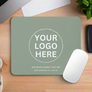 Sage Green Logo l Professional Branded Business  Mouse Pad