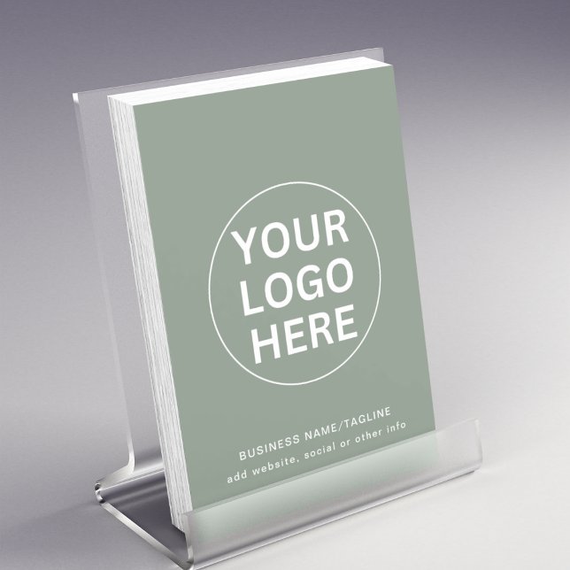 Sage Green Logo & text l Professional Business  Flyer (Creator Uploaded)