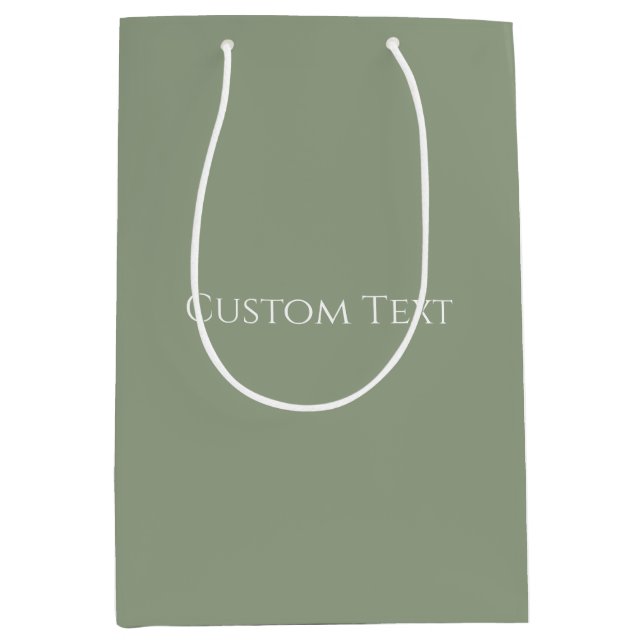 Sage Green  Medium Gift Bag (Front)